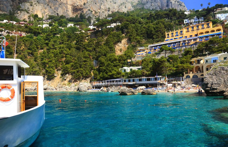 From Capri: Capri Island and Nerano Private Boat Tour - Booking Information