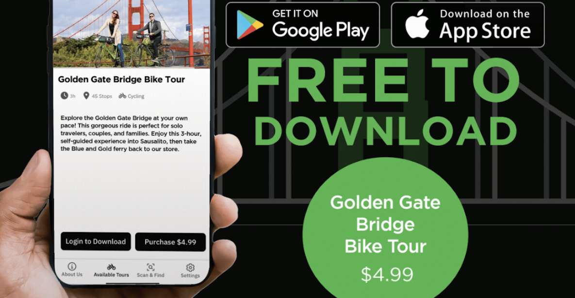 Golden Gate Bridge: Self-guided Tour App - Audio + Written - App Features and Inclusions