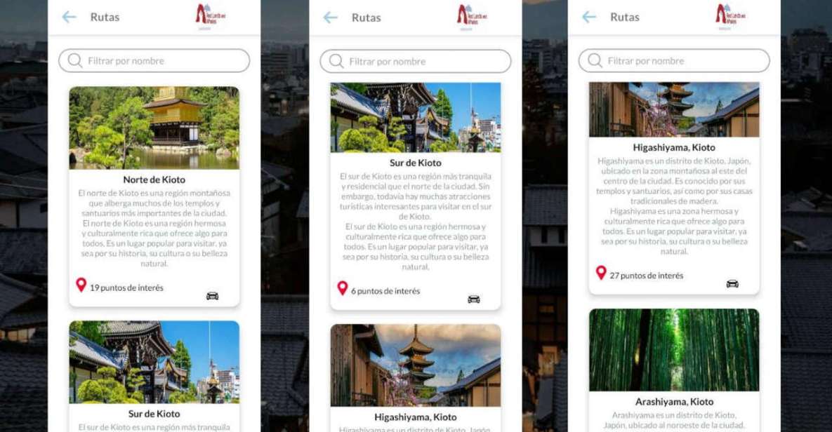 Kyoto Self-Guided Tour App With Multi-Language Audioguide - Experiences Offered