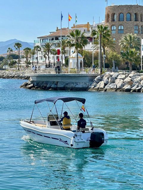 Marbella: Self-Drive Boat Rental With Dolphin Sighting - Available Languages and Location