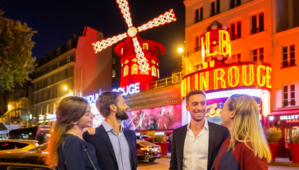 Paris: Evening Sightseeing Tour and Moulin Rouge Show - Tour Experience and Sightseeing Highlights