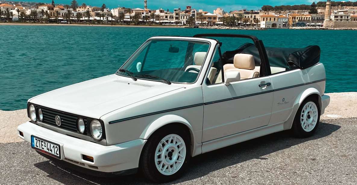 Rethymno: Ride With a Golf Gabriolet 1984 - Pricing and Duration Details