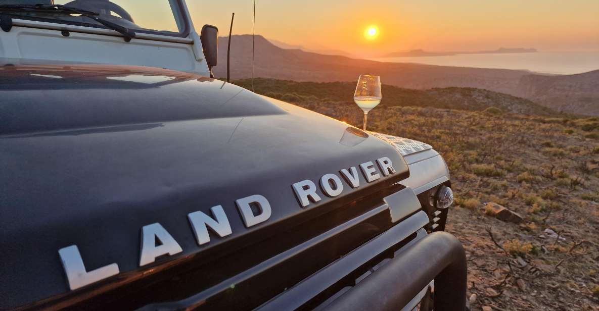 Rethymo: Landrover Safari Sunset Tour With Lunch and Drink - Duration and Group Size