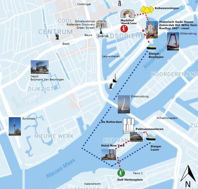 Rotterdam: De Rotterdam, Cube Houses, Watertaxi and Markthal - Experience Highlights