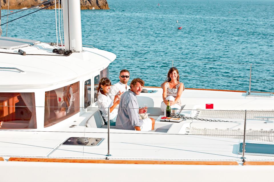 Santorini: Catamaran Tour With BBQ Meal and Unlimited Drinks - Pricing and Duration