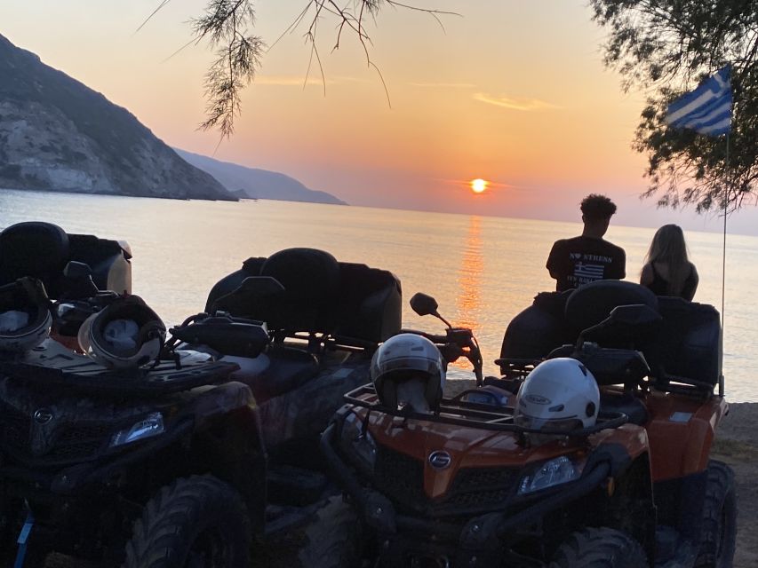 Agia Pelagia: Sunset Quad Trip With Local Products Tasting - Booking Information