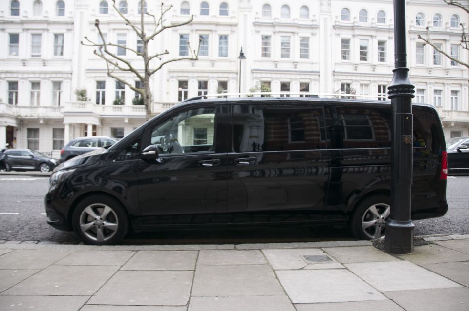 Executive Transfer London City Airport to Central London - Duration, Driver, and Group Information