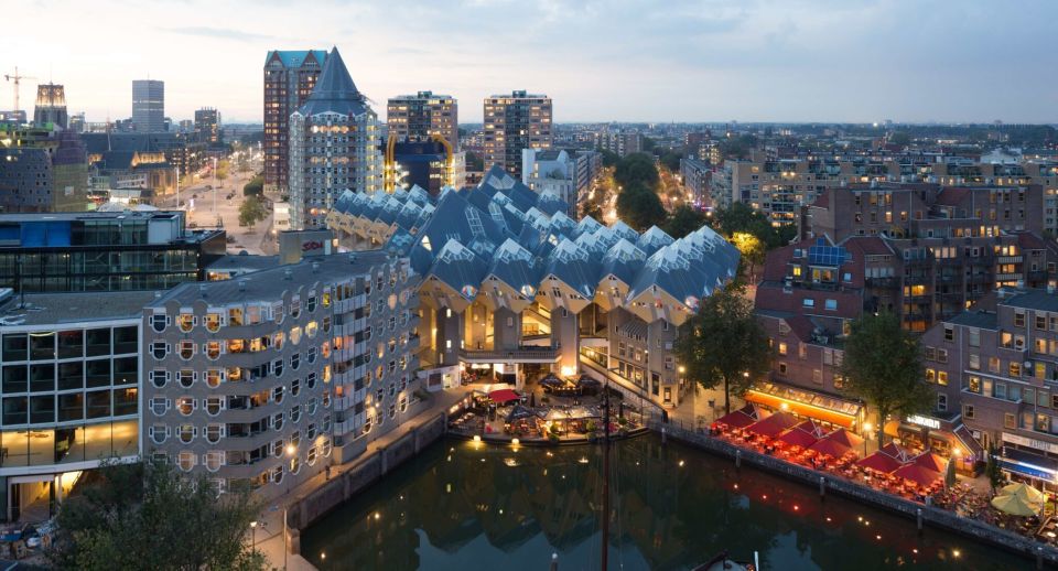 Rotterdam: De Rotterdam, Cube Houses, Watertaxi and Markthal - Full Description