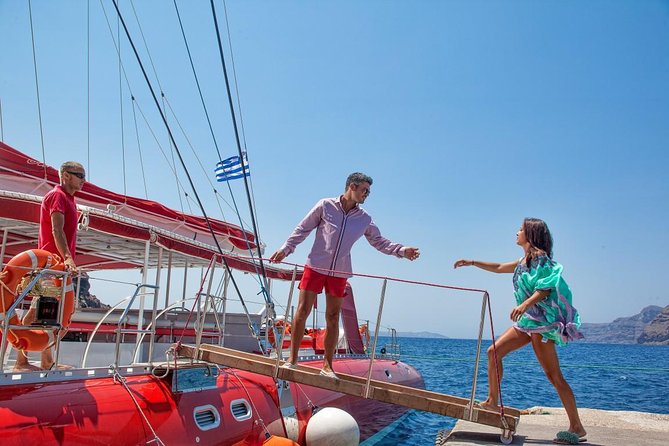 Sailing Catamaran Cruise in Santorini With BBQ, Drinks and Transfer - Traveler Feedback