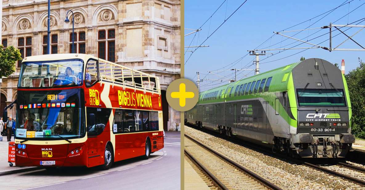Vienna: 1-Day Hop-on Hop-off Bus Tour & City Airport Train - Hop-on Hop-off Bus Route Highlights