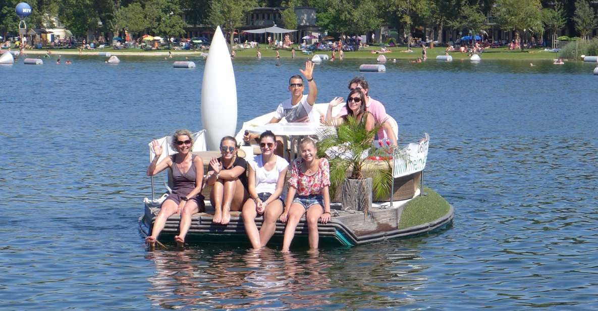 Vienna: Private Floating Island E-Boat Rental on Danube - E-Boat Rental Features