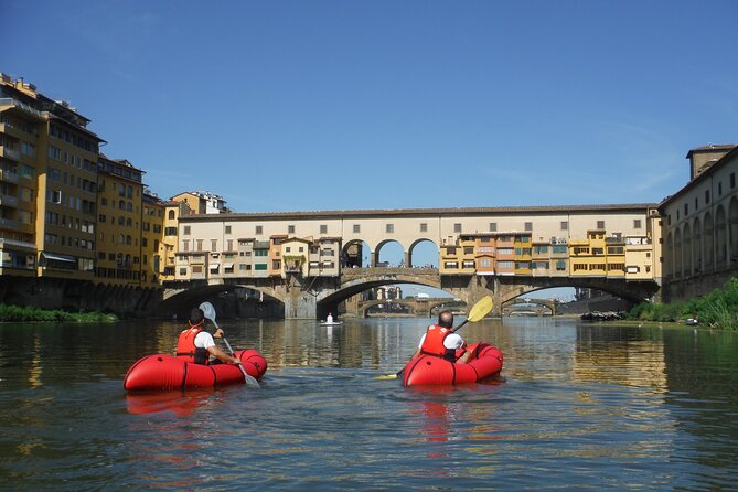 Kayak on the Arno River in Florence Under the Arches of the Old Bridge - Family-Friendly and Scenic Adventure