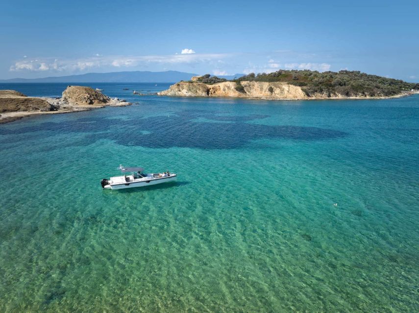 Ouranoupoli: Ammouliani & Drenia Islands Private Cruise - Meeting Point