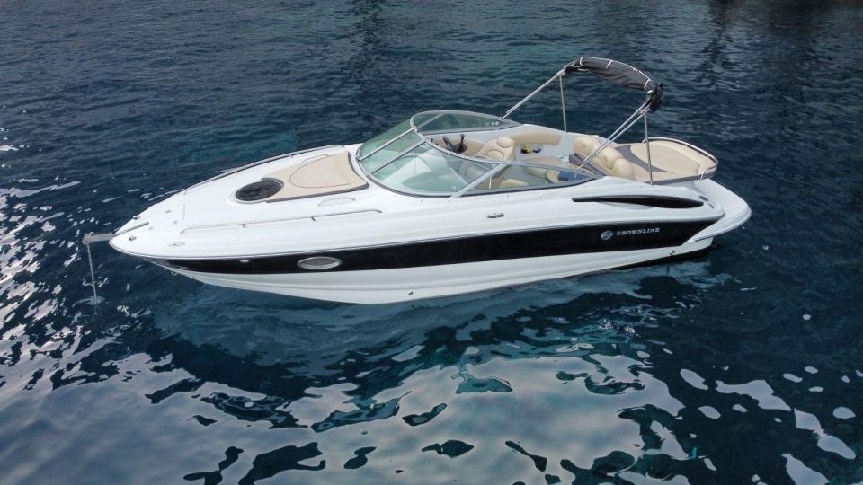 Santorini: Luxury Private Speedboat With Food and Drinks - Highlights and Description
