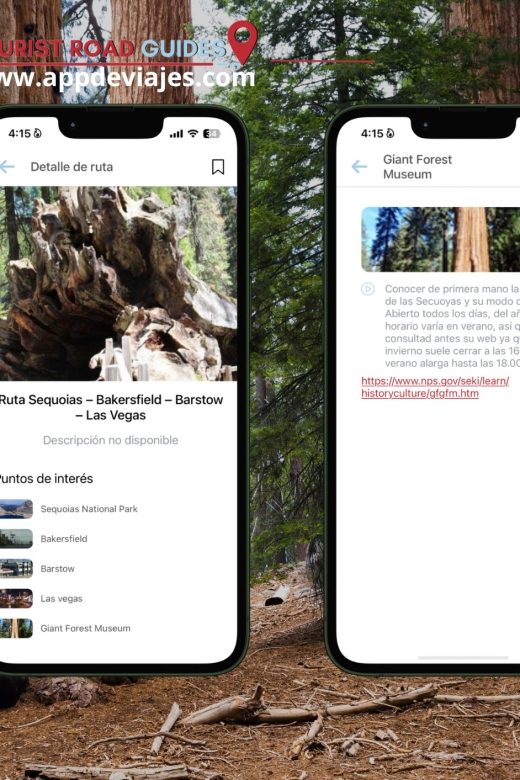 Sequoias National Park Self-Guided App With Audioguide - Important Information and Know Before You Go