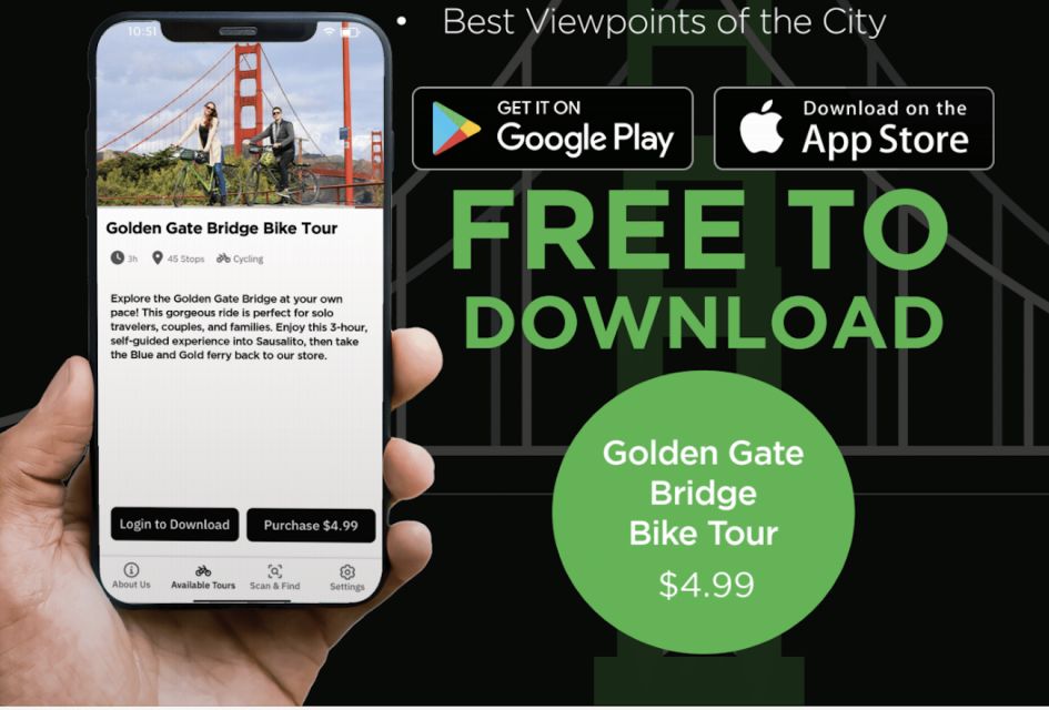 Golden Gate Bridge: Self-guided Tour App - Audio + Written - Directions and Important Information