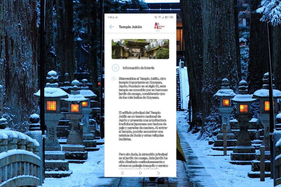 Koyasan Self-Guided Route App With Multi-Language Audioguide - Traveler Reviews