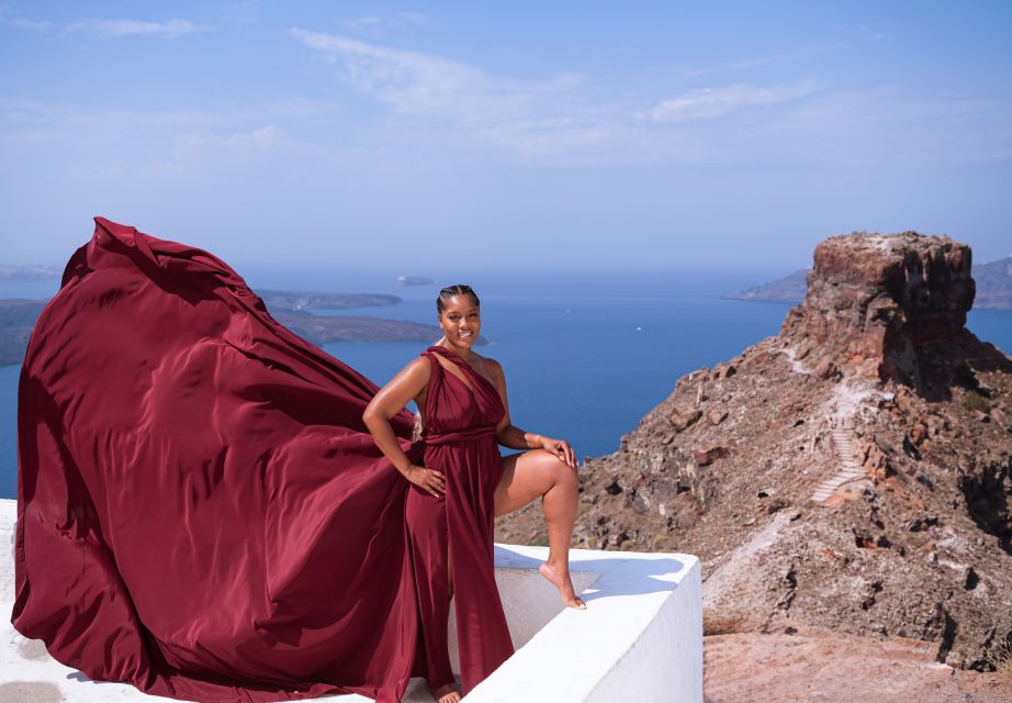 Santorini Flying Dress Photo Experience - Booking Information