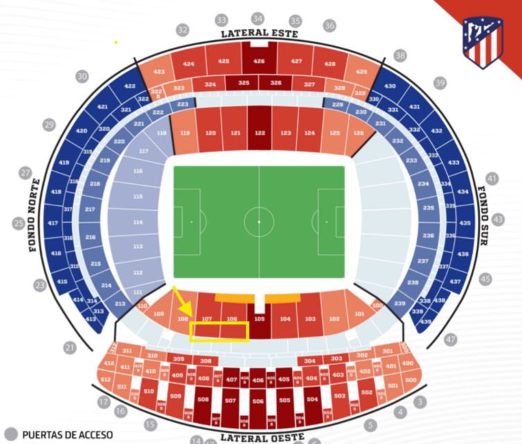 Madrid: Atlético De Madrid Tunnel Experience + Match Ticket - Directions