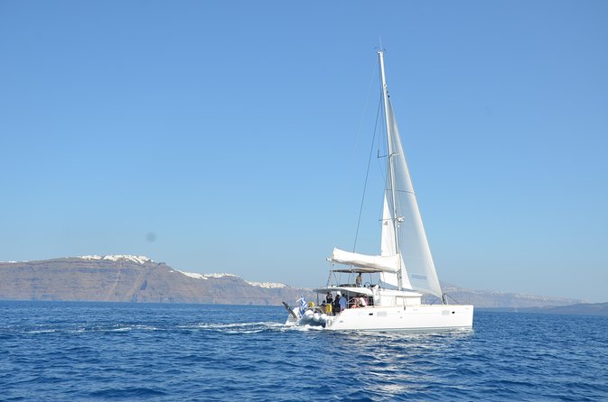 Santorini Caldera Gold Day Cruise With BBQ on Board and Open Bar - Common questions