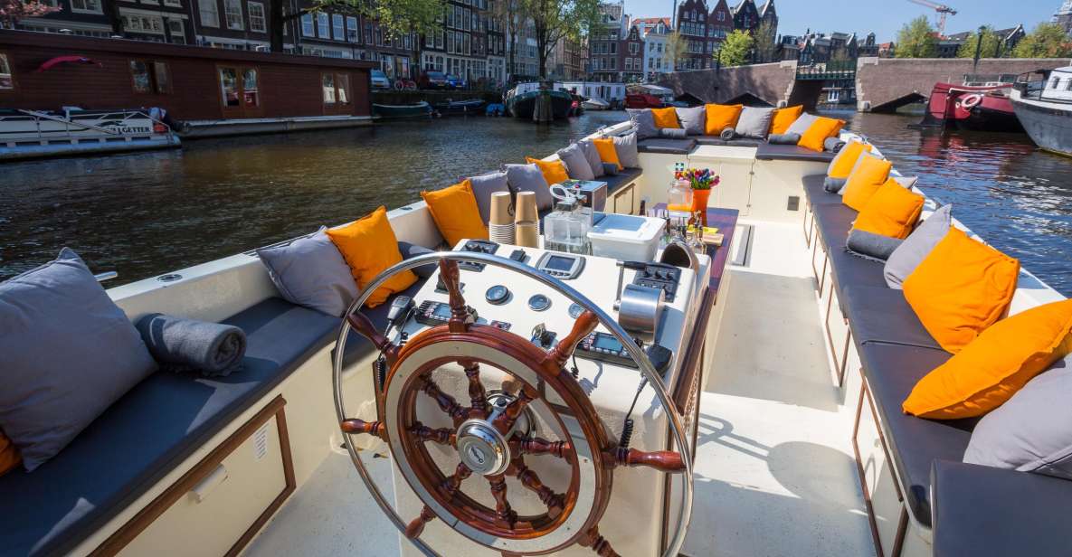 Amsterdam: Canal Cruise in German With Unlimited Drinks - Directions