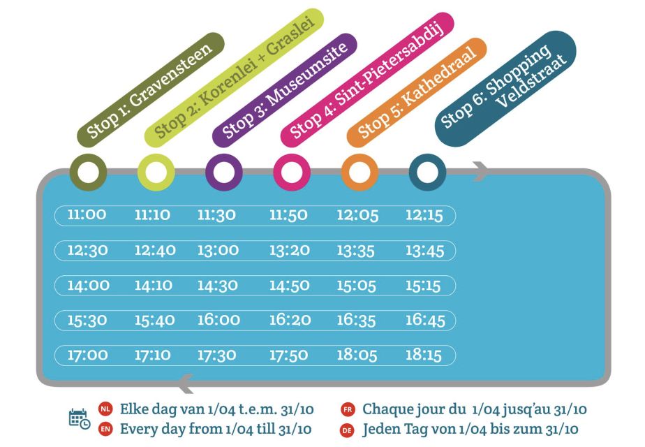 Ghent: Hop on Hop off Water-Tramway - Common questions