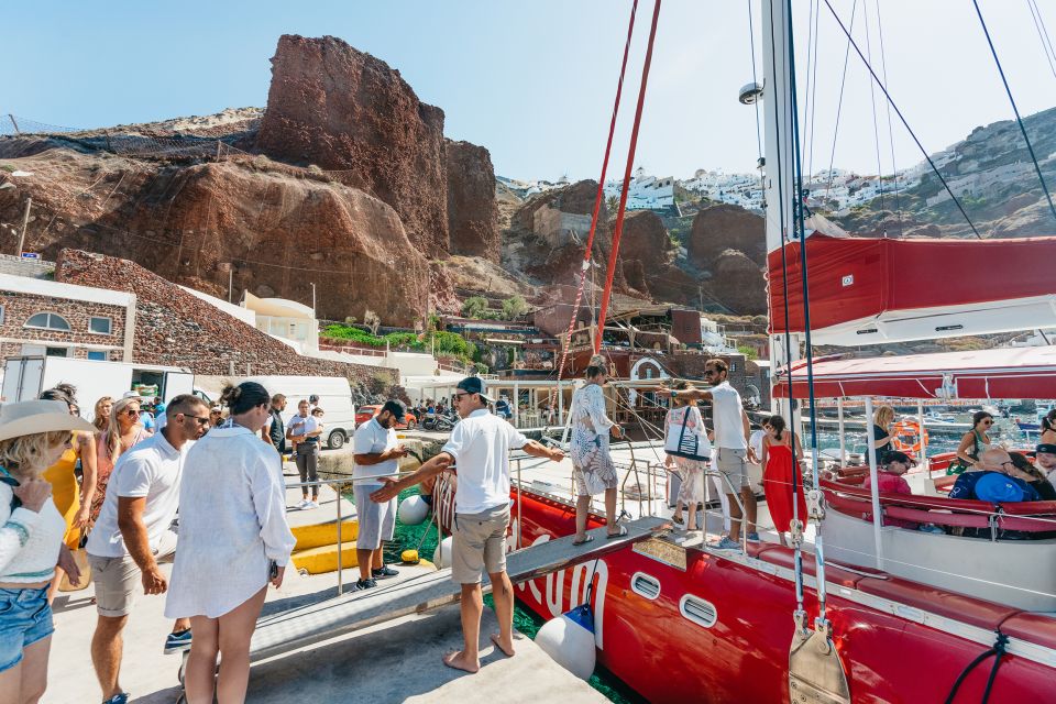 Santorini: Catamaran Tour With BBQ Dinner, Drinks, and Music - Customer Reviews