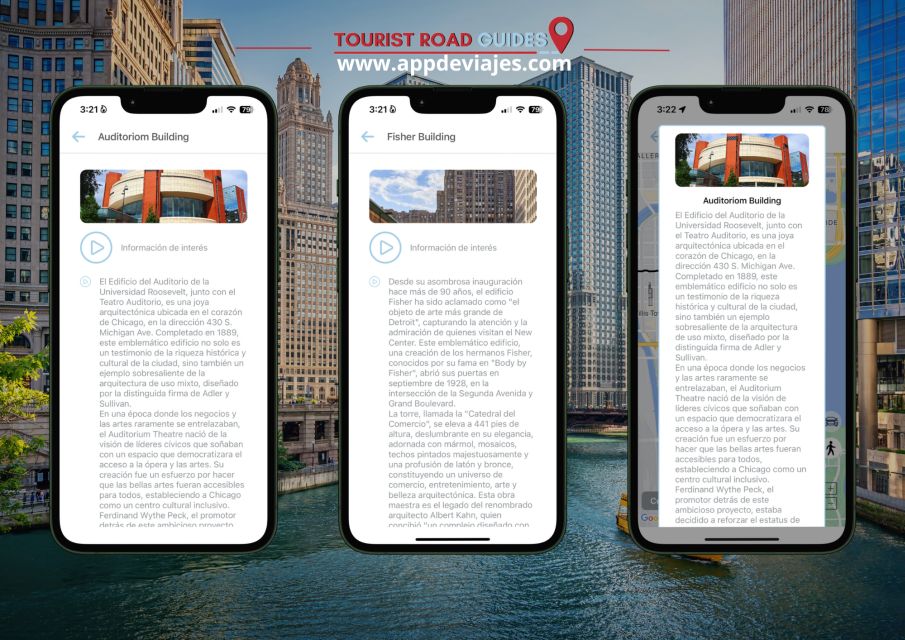 Architecture Chicago Self-Guided App With Audioguide - Key Points