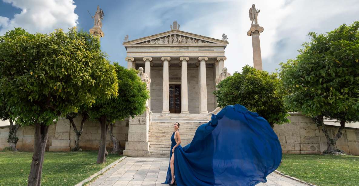 Athens: Flying Dress Photoshoot Express Package - Key Points