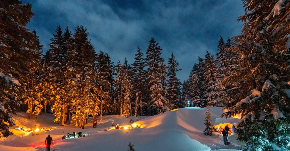 Bend: Cascade Mountains Snowshoeing Tour and Bonfire - Tour Location and Duration