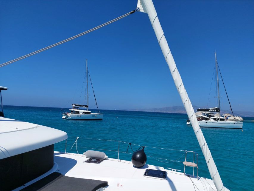 Naxos: Catamaran Cruise With Swim Stops, Food, and Drinks - Key Points