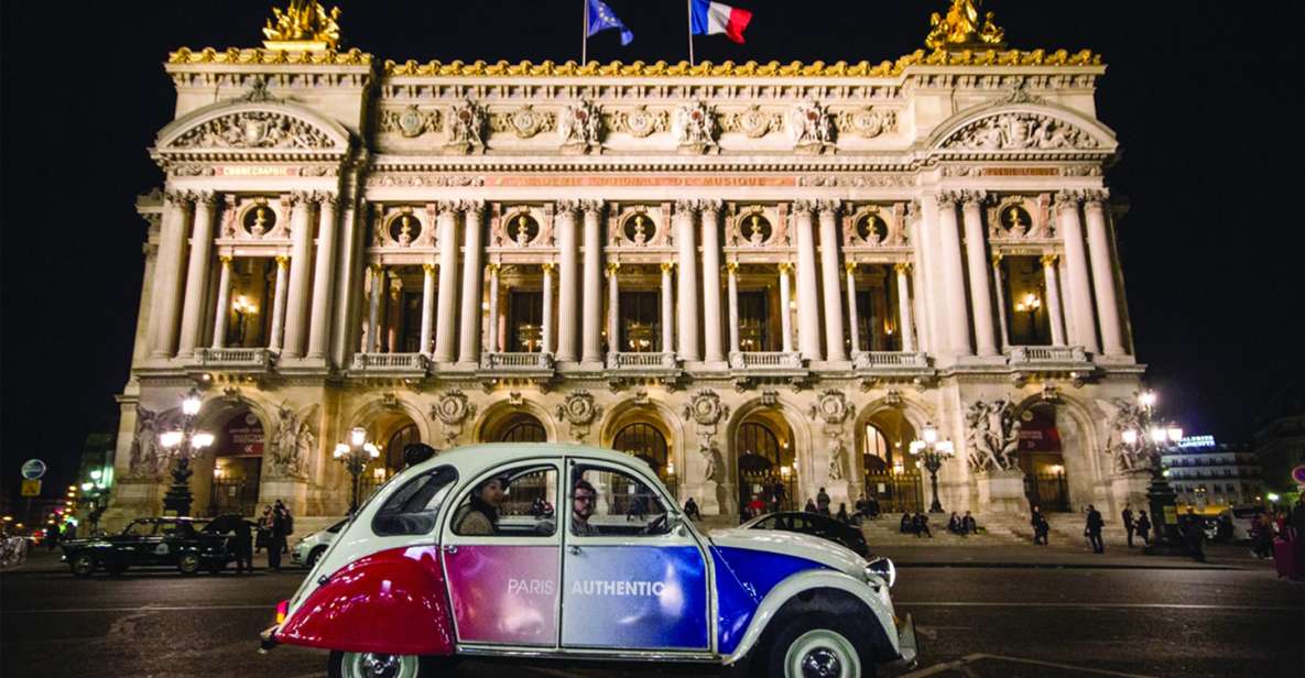 Paris: Discover Paris by Night in a Vintage Car With a Local - Key Points
