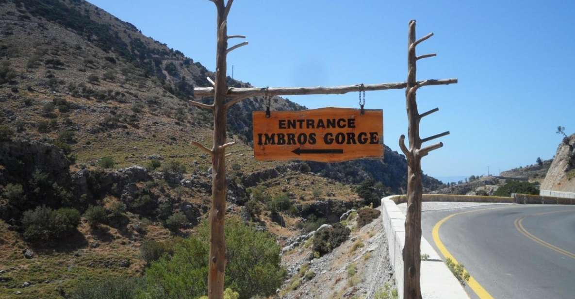 Private Hikking to Imbros Gorge With Lunch - Key Points
