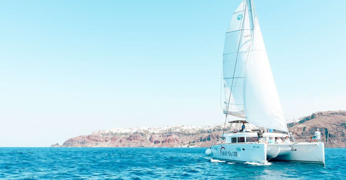 Santorini: Catamaran Tour With BBQ Meal and Unlimited Drinks - Key Points