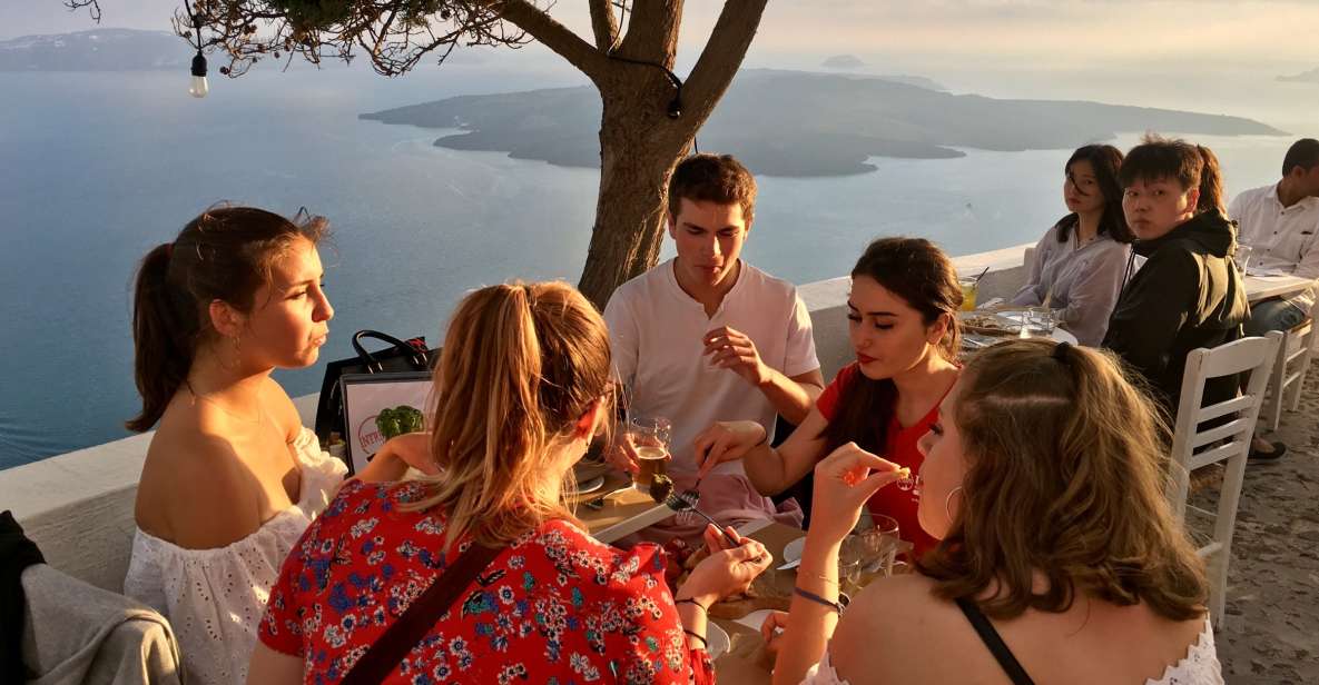 Santorini: Local Drink and Food Walking Tour at Sunset - Key Points