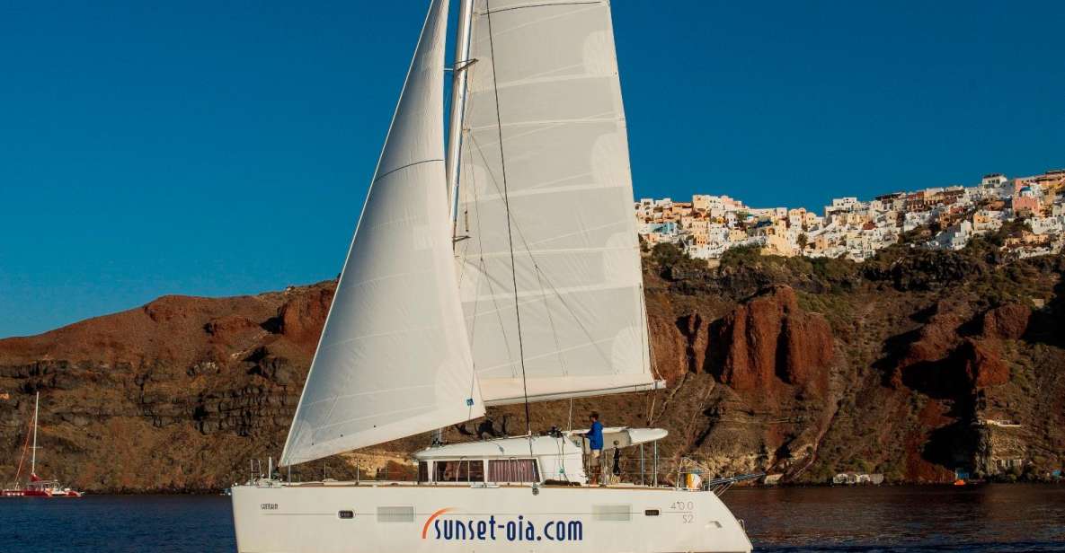Santorini:Private Catamaran Tour With BBQ & Unlimited Drinks - Key Points