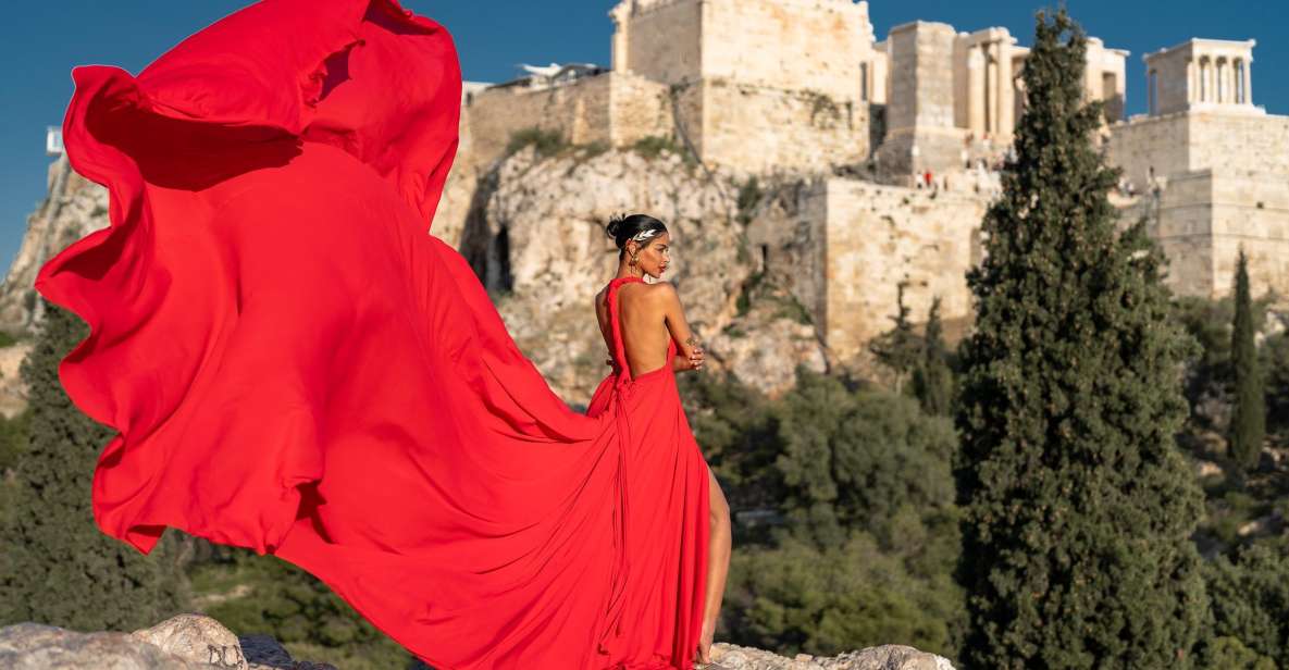 Athens: Flying Dress Photoshoot Marilyn Package - Package Highlights