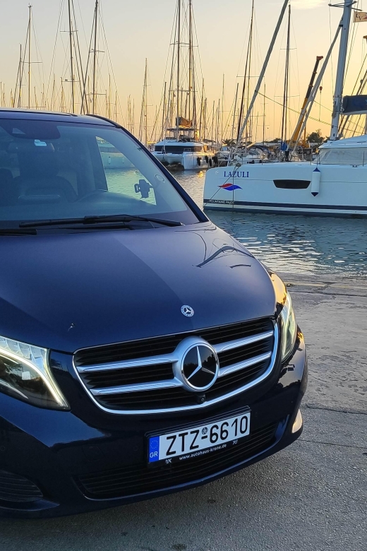 Athens: Mercedes V-Class Luxury Airport, Port, City Transfer