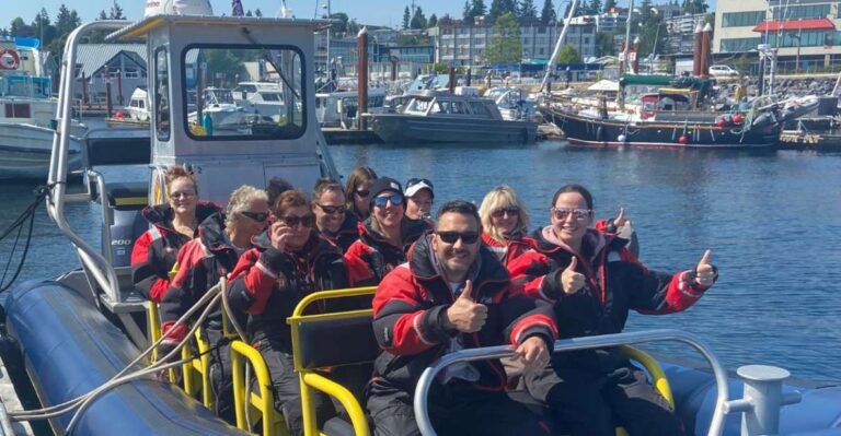 Campbell River: Whale Watching Zodiac Boat Tour With Lunch