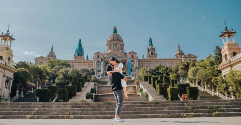 Capture Your Love Story in Montjüic Mountain Barcelona