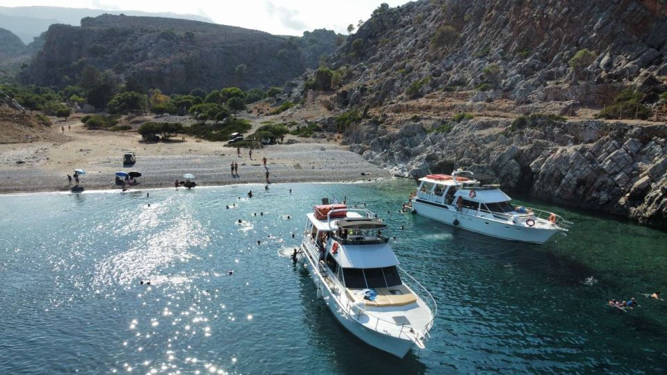 Chania: Menies Beach & Chironisia Bay Cruise With Snorkeling - Tour Overview
