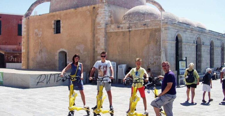Crete: Trikke Tour in Old Chania With Admission to 3 Museums