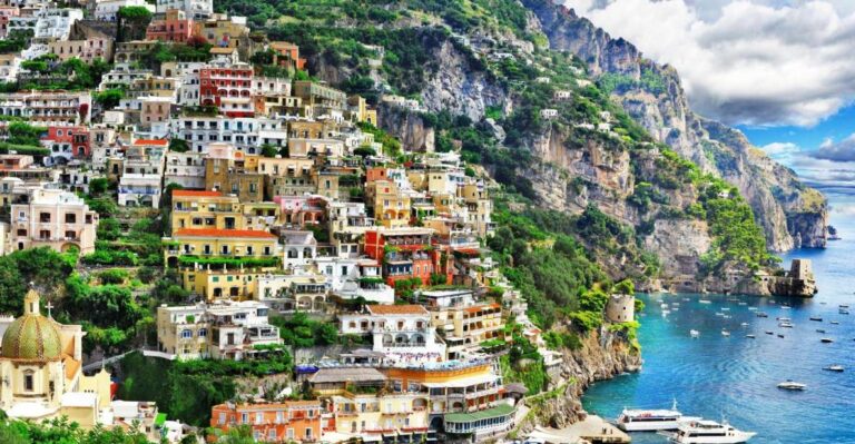 From Rome: Amalfi Coast Private Day Trip by Train and Car