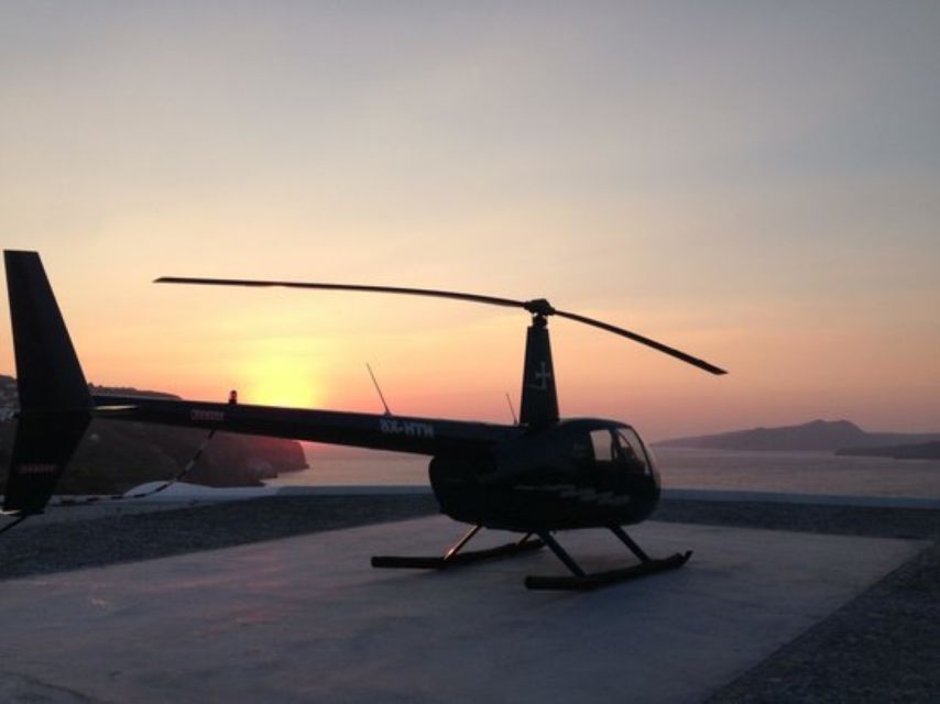 Helicopter Transfer Between Mykonos & Santorini - Service Details