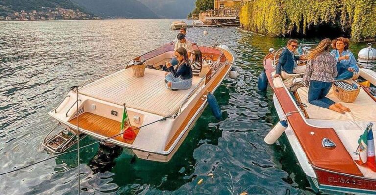 Lake Como: Unforgettable Experience Aboard a Venetian Boat