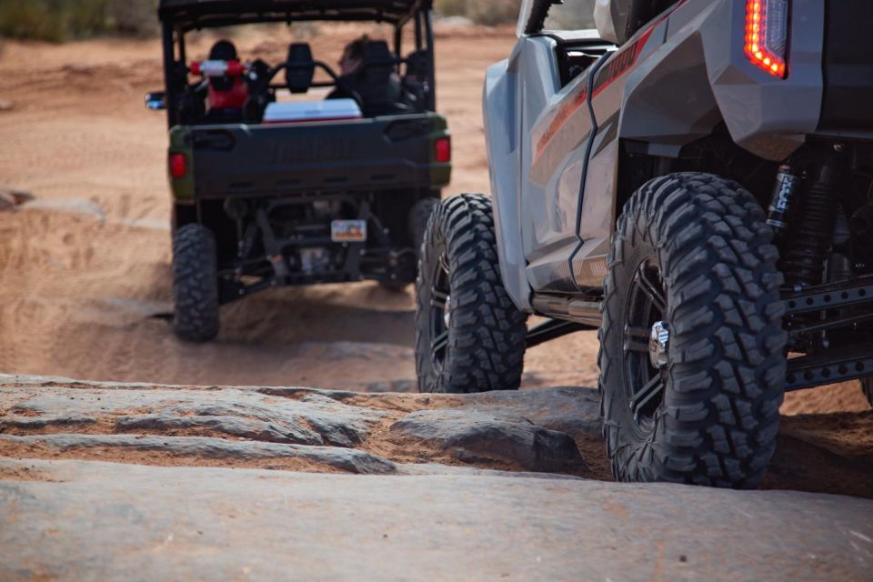 Moab: Self-Driven Guided Sunset UTV Tour to Fins N Things - Experience Highlights