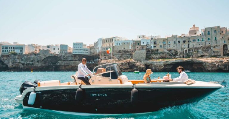 Monopoli: Private Sightseeing Speedboat Tour With Champagne