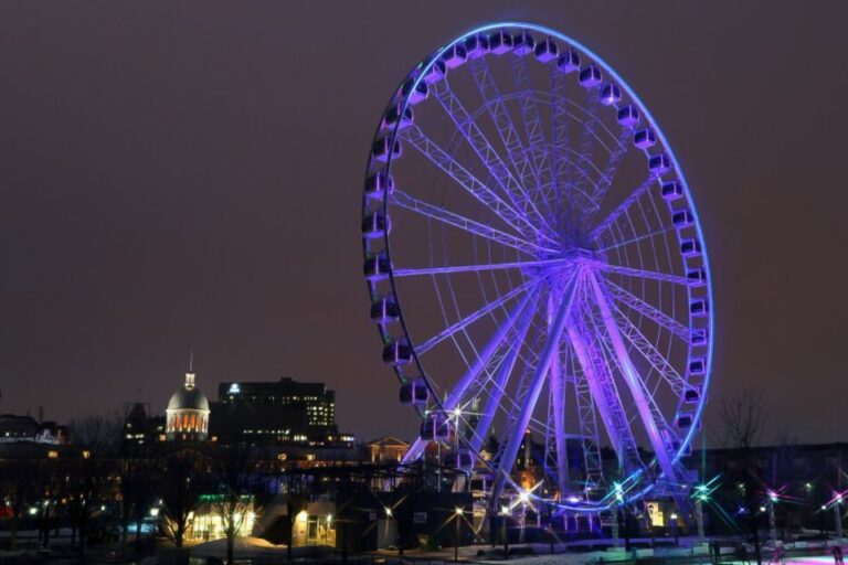 Montreal: Small Group Night Tour With La Grande Roue Entry