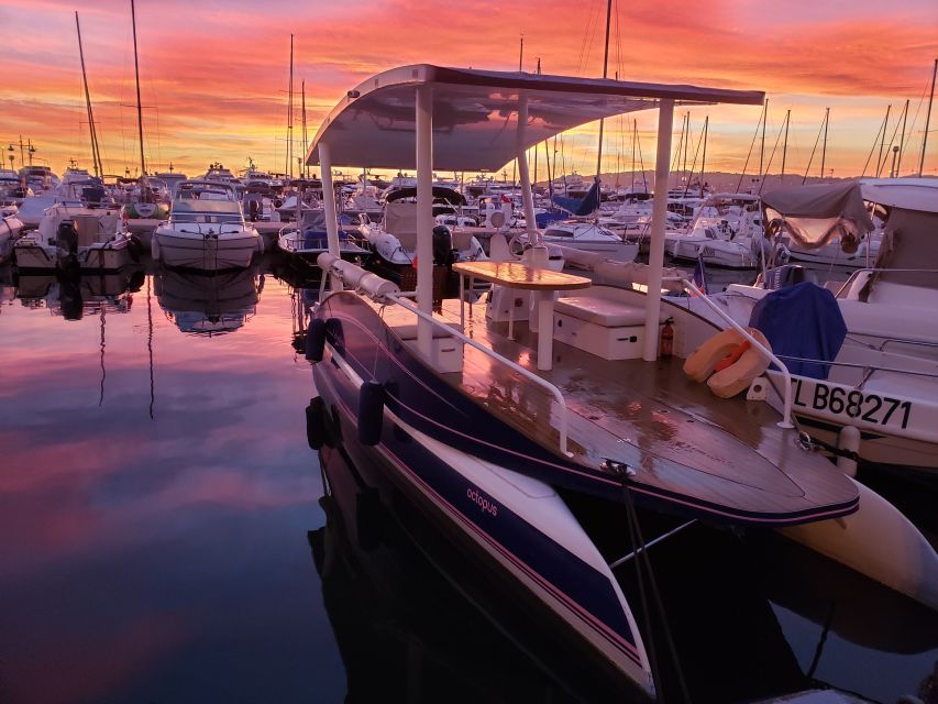 Private Catamaran Trip in the Bay of Juan Les Pins at Sunset - Booking Details