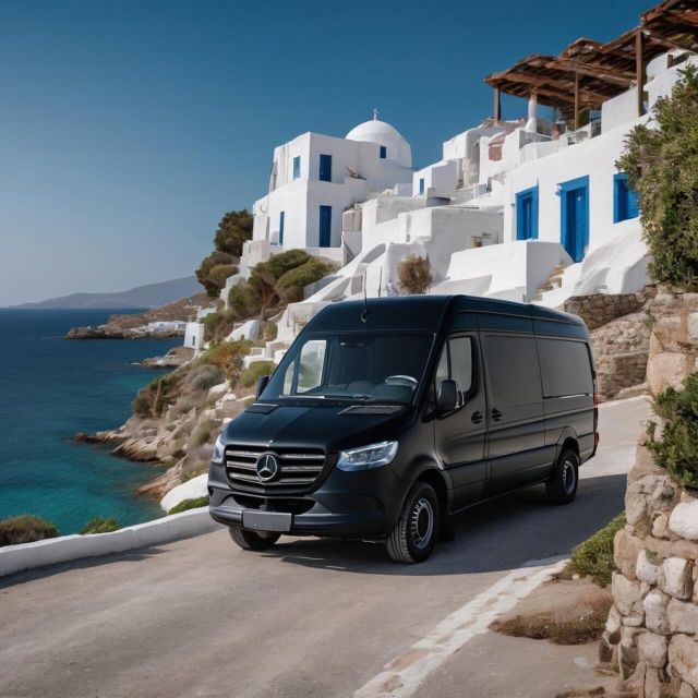 Private Transfer: From Your Villa to Mykonos Town-Minibus